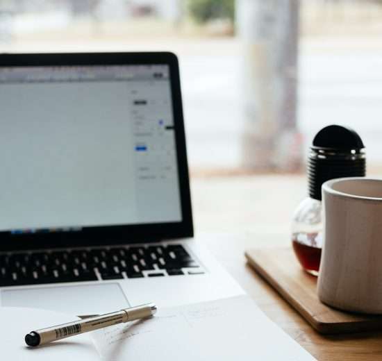 Work desk and content writing