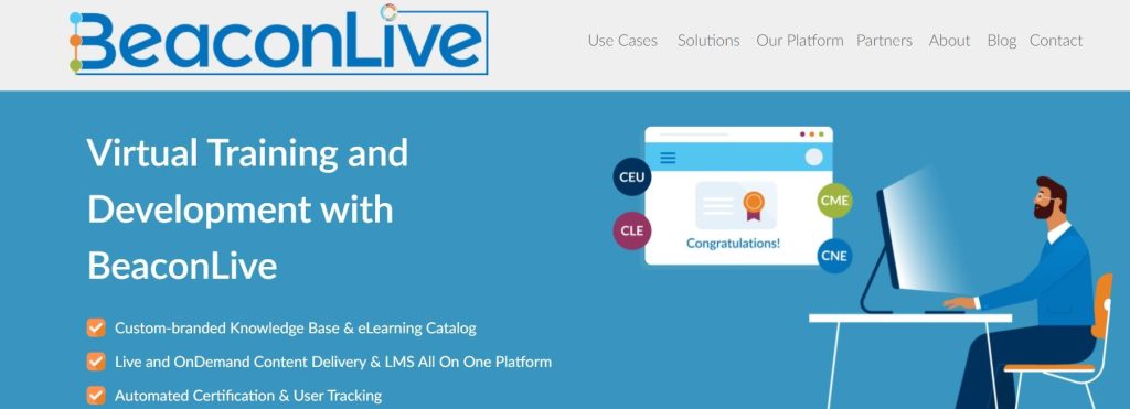 BeaconLive landing page