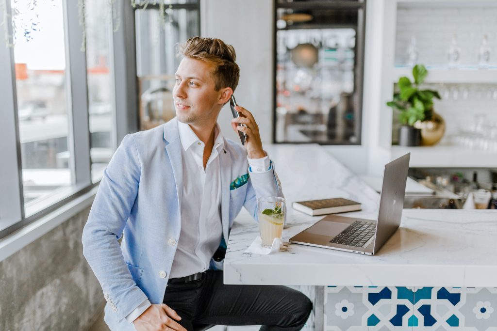 Businessman working