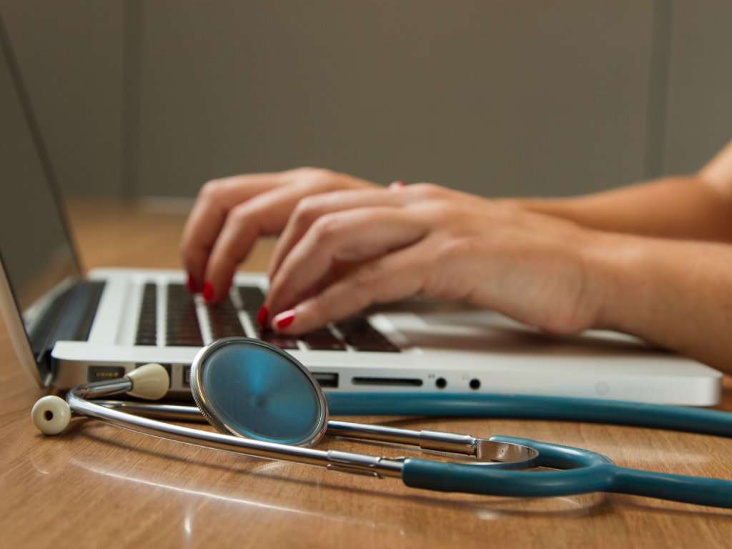 Doctor with laptop