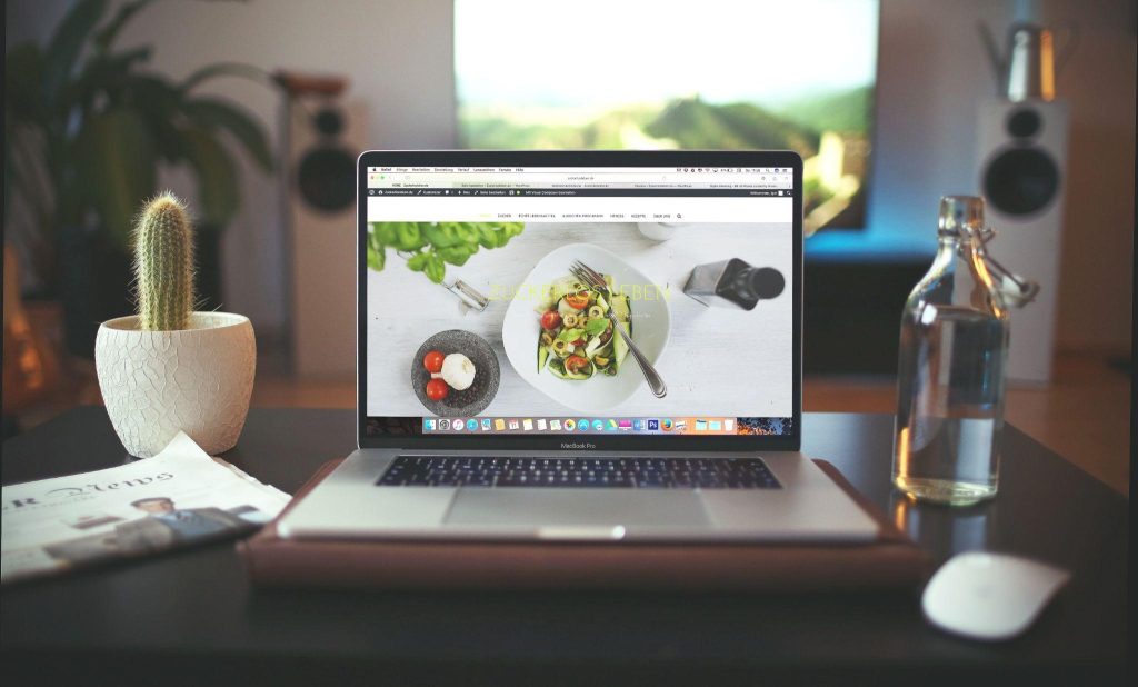 Laptop on the desk