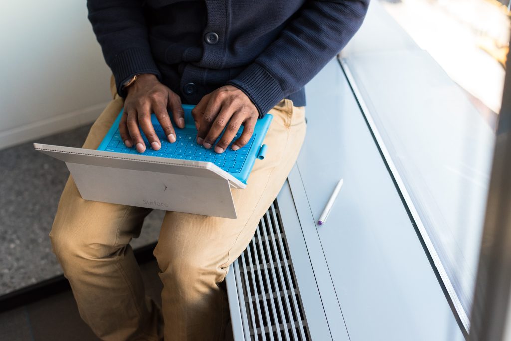 Man with laptop