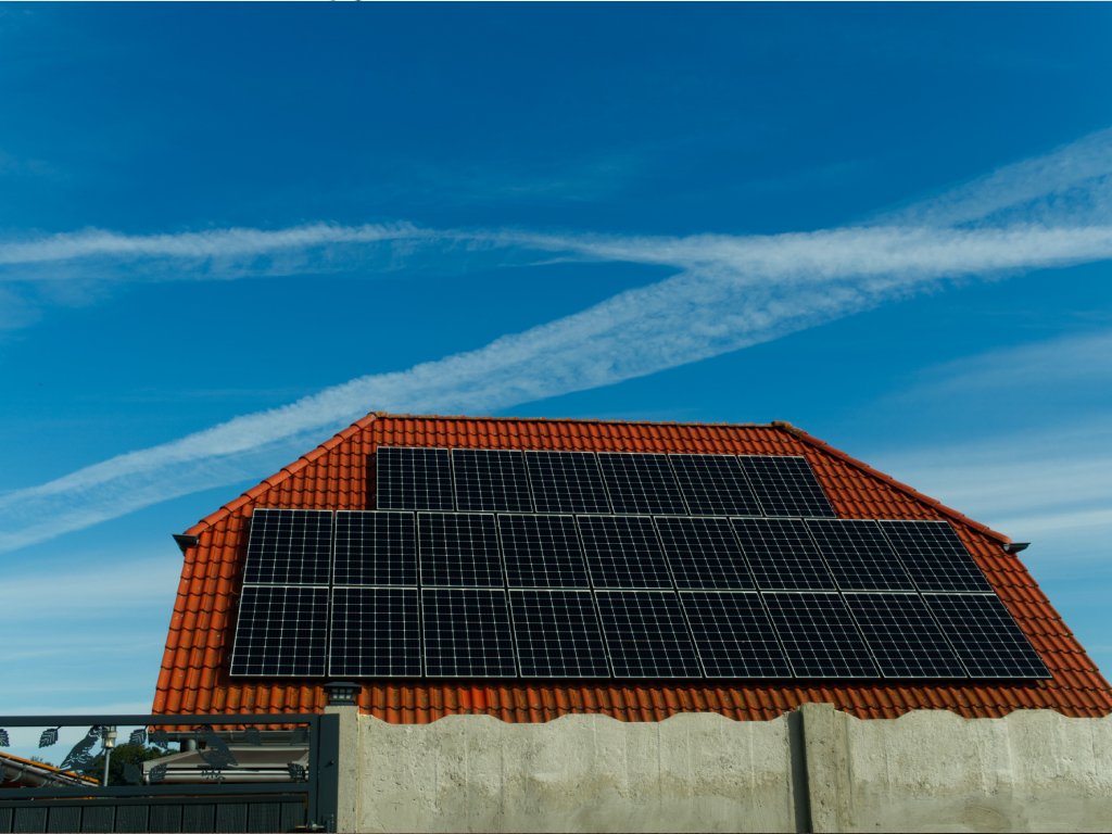 Solar panel on the house