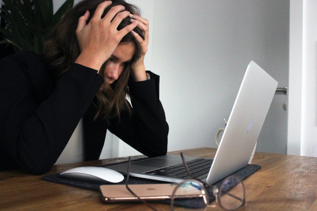 Woman with a laptop