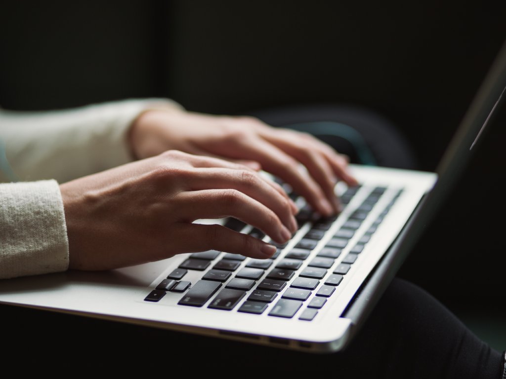 Woman with laptop