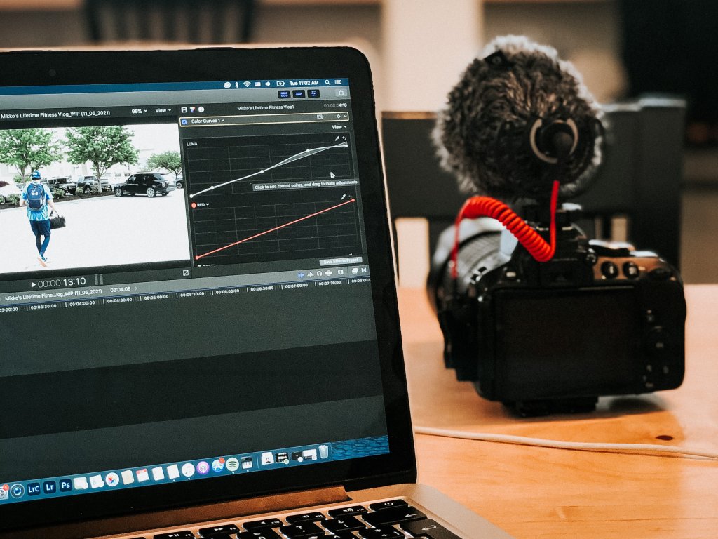 Laptop on the desk