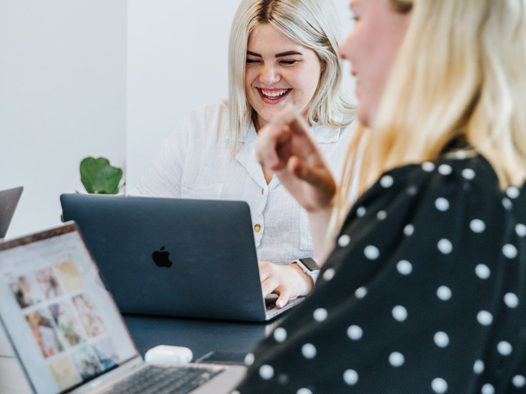 Women with laptops