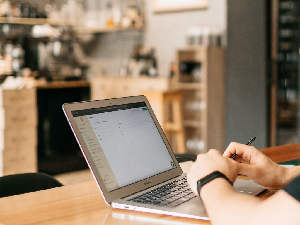 Man with a laptop