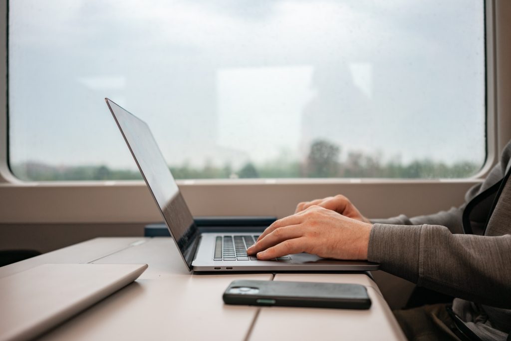 Man with a laptop