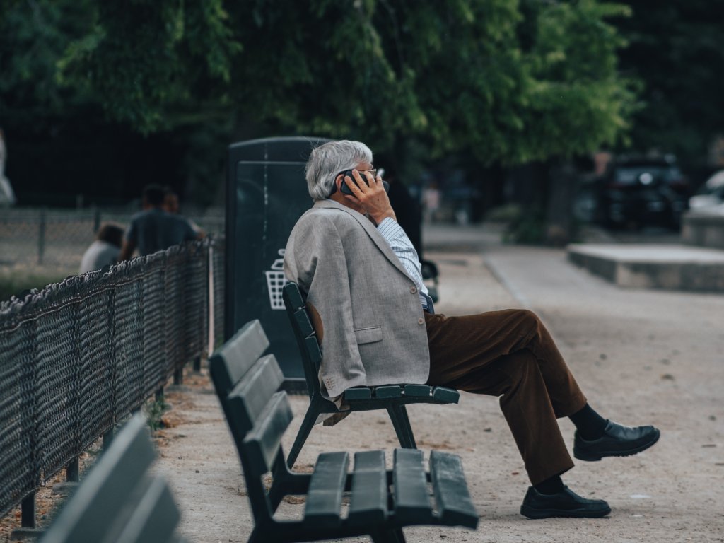 Man with a phone