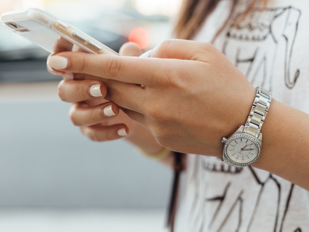 Woman with a phone