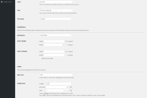 WooCommerce Weight Based Shipping plugin