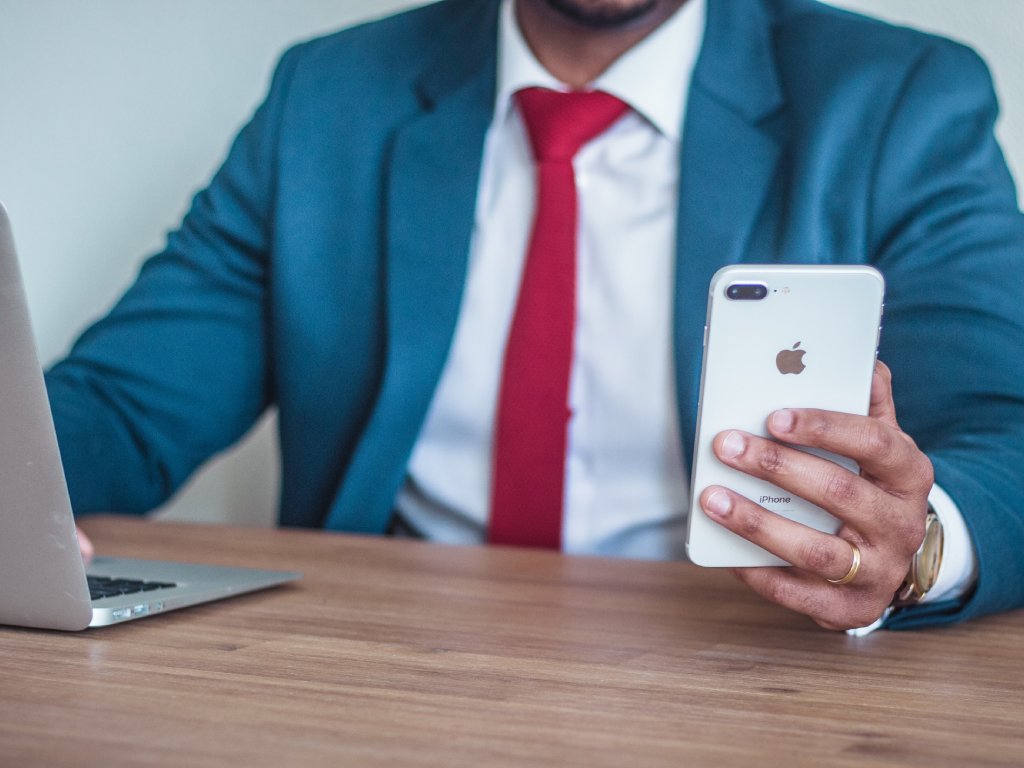 Man with a smartphone