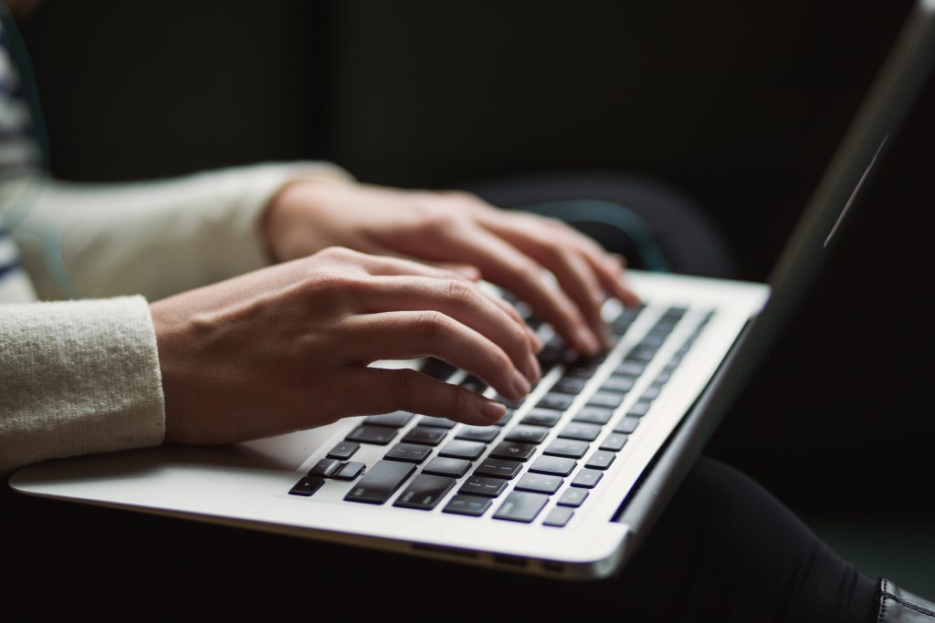 Woman with a laptop