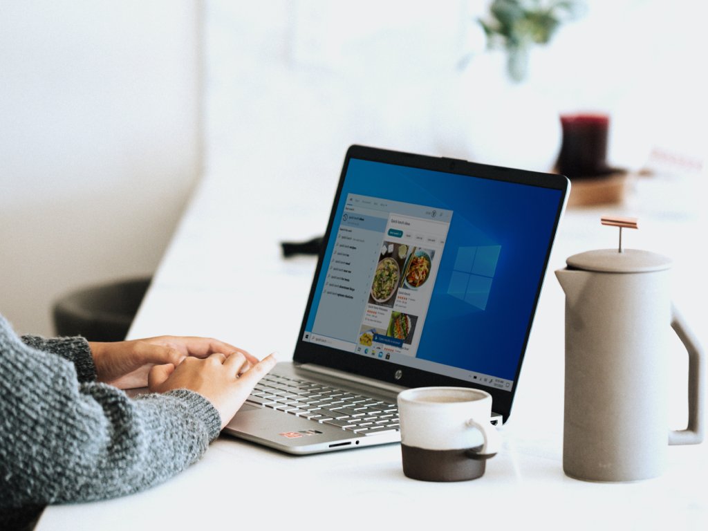 Woman with a laptop