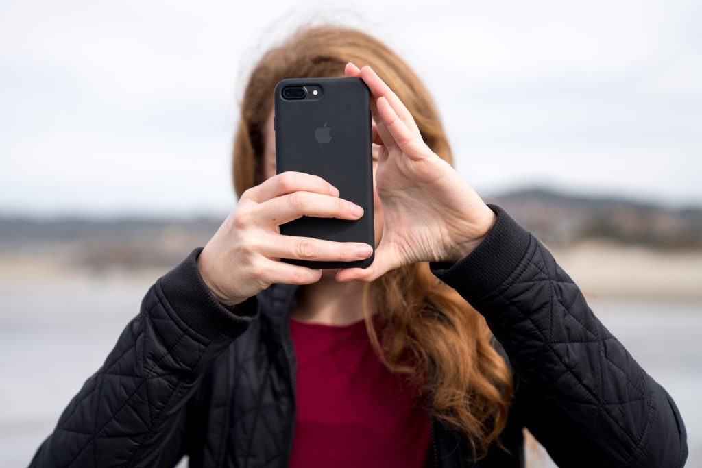 Woman with a phone