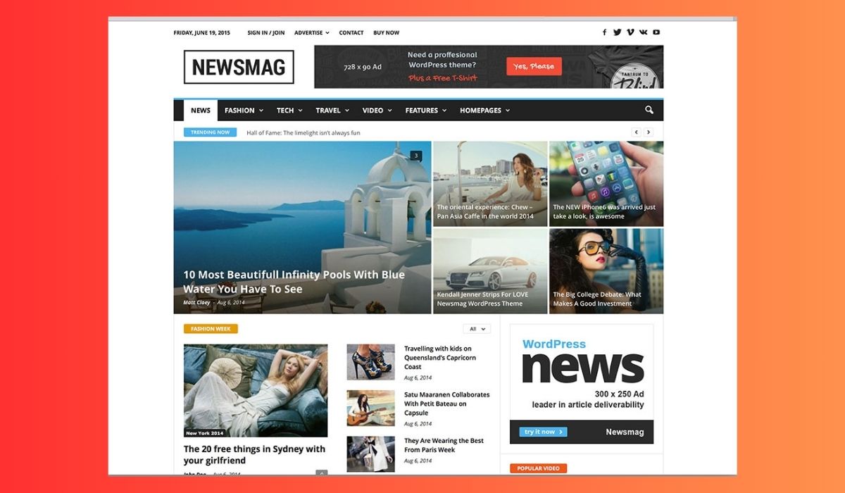 newspaper WordPress Themes