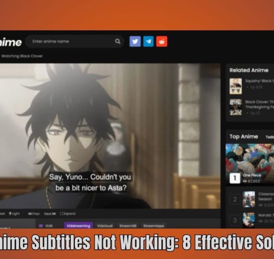 Fix 9anime Subtitles Not Working: 8 Effective Solutions